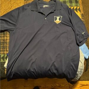 Nike Men's Navy Polo Shirt - 2XL - University of Illinois